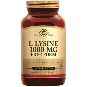 Solgar L-Lysine 1000 mg (100 tabletten)