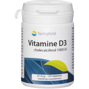 Springfield Vitamine D3 1000IU (120 tabletten)