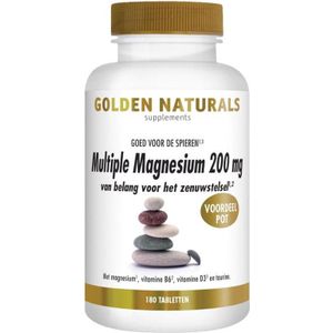 Golden Naturals Multiple Magnesium 200mg (180 tabletten)