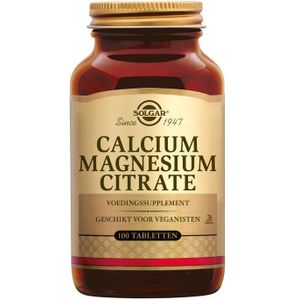 Solgar Calcium Magnesium Citraat (100 tabletten)