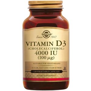 Solgar Vitamine D-3 4000 IU (120 capsules)