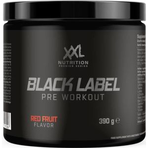 Xxl Nutrition Black Label Pre Workout Red Fruit