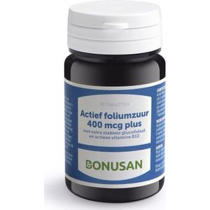 Bonusan Actief Foliumzuur 400 mcg plus (60 tabletten)