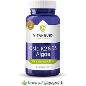 Vitakruid Osta K2 & D3 algae | 90 Tabletten