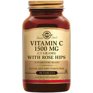 Solgar Vitamine C met Rose Hips 1500 mg (90 tabletten)