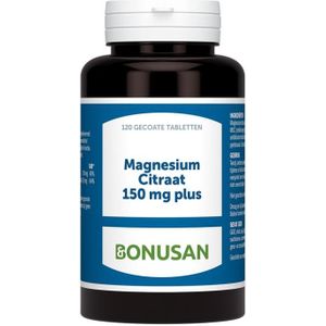 Bonusan Magnesium Citraat 150mg plus (120 tabletten)