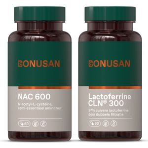 Bonusan Lactoferrine 300mg + NAC 600mg (2 stuks)