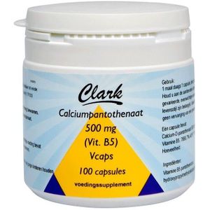 Clark Vitamine B5 pantotheen 500mg (100 capsules)
