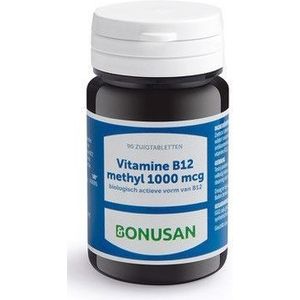 Bonusan Vitamine B12 methyl 1000 mcg (90 zuigtabletten)