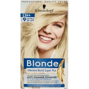 Blonde haarverf intensive bond super plus L1++