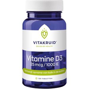 Vitakruid Vitamine D3 25 mcg / 1000 IE (120 tabletten)