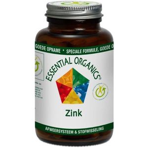 Essential Organics Zink 25 mg (90 tabletten)