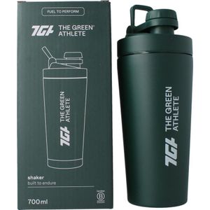 Green Athlete - Shaker - 700ml - Roestvrijstaal - BPA-vrij - Driedubbele Wandisolatie