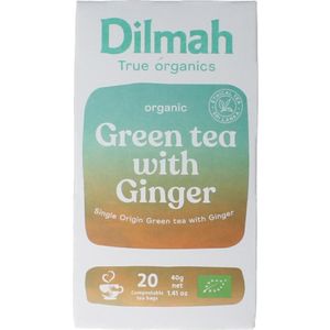 Dilmah - Organic Green Tea Ginger - Groene Thee - 20 Zakjes