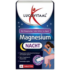 Lucovitaal Magnesium Nacht 30 Tabletten - Time Release Technologie