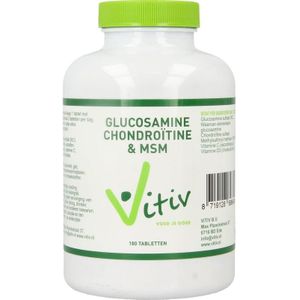 Vitiv glucosamine chondroitine msm (180 tabletten)