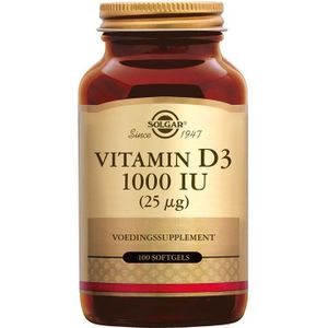 Solgar Vitamine D-3 1000 IU (100 softgels)
