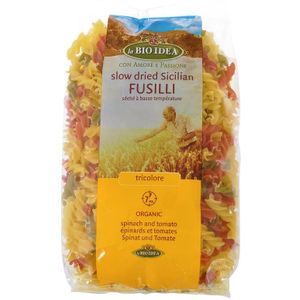 Fusilli tricolore spirelli bio