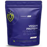 Vegan protein fermented by shiitake