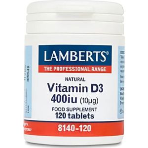 Lamberts Vitamine D3 400IE/10mcg (120 tabletten)