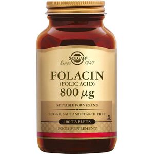 Solgar Foliumzuur Folacin 800mcg (100 tabletten)