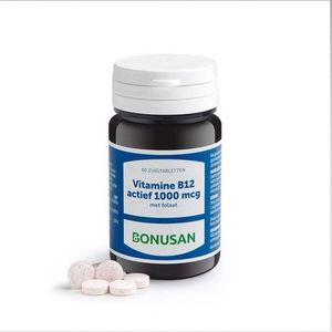 Bonusan Vitamine B12 1000 mcg actief (60 zuigtabletten)