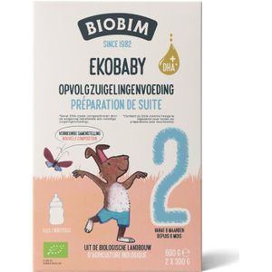 Ekobaby 2 opvolg zuigelingenvoeding 6+ maanden bio
