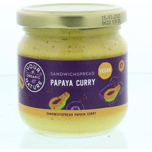 Sandwichspread papaya-curry bio