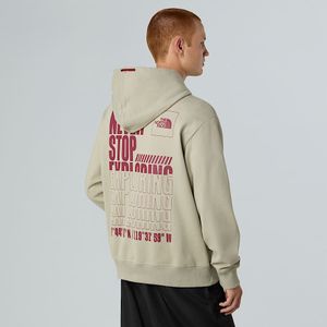 The North Face Coordinates-hoodie Voor Heren Clay Grey male