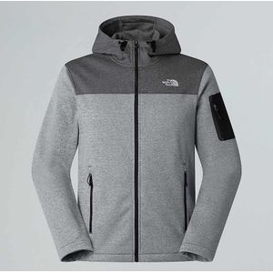 The North Face Tech Emilio-fleecejas Voor Heren Tnf Black Heather-mid Grey Light Heather male