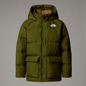 The North Face Korte North Down-parka Met Fleecevoering Voor Tieners Forest Olive male