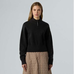 The North Face Logo-sweatshirt Met Halve Rits Voor Dames Tnf Black female