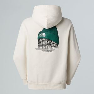 The North Face Unisex Italy Relaxed-hoodie White Dune male