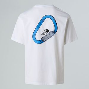 The North Face - Explore Carabiner - T-shirt - Tnf White - Uniseks