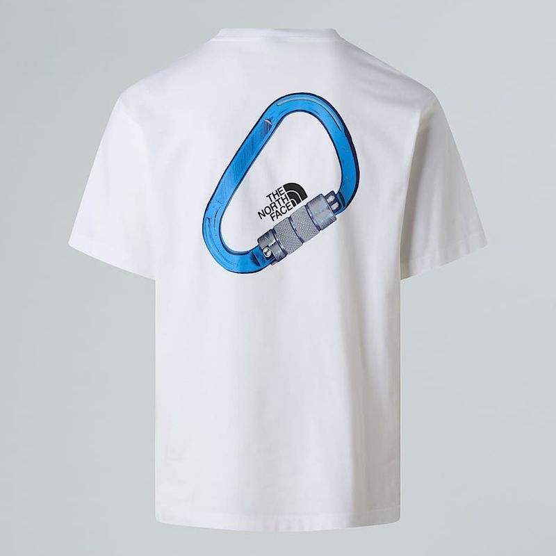 The North Face - Explore Carabiner - T-shirt - Tnf White - Uniseks