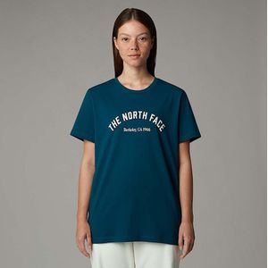 The North Face Varsity T-shirt Met Print Voor Dames Midnight Petrol female