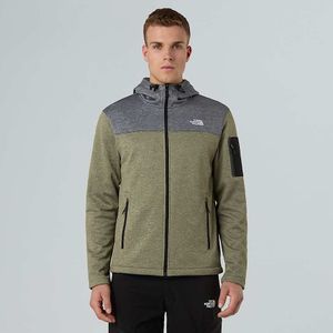 The North Face Tech Emilio-fleecejas Voor Heren Tnf Black Heather-forest Olive Light Heather male
