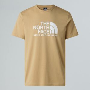 The North Face New Peak-t-shirt Voor Heren Khaki Stone male