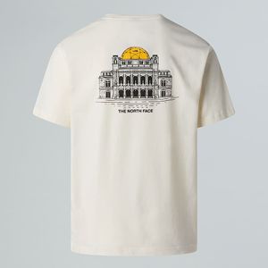 The North Face Uniseks Austria Relaxed-t-shirt White Dune male