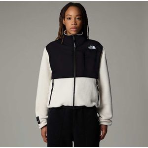 The North Face Retro Denali-jas Voor Dames White Dune-tnf Black Tnf Tiger Stripe Print female