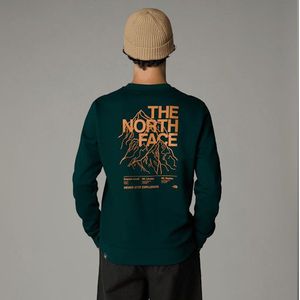 The North Face Mountain Outline-sweatshirt Voor Heren Ponderosa Green-topaz male