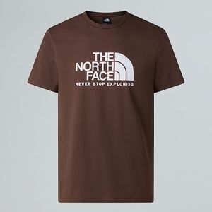 The North Face New Peak-t-shirt Voor Heren Smokey Brown male