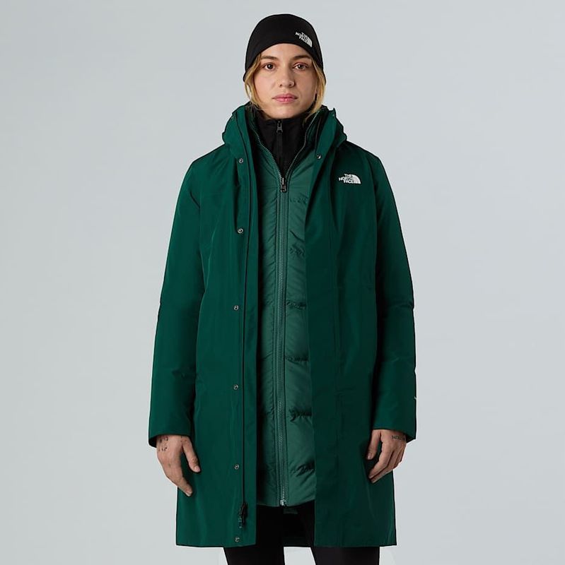 The North Face Suzanne Triclimate-3-in-1-parka 2.0 Voor Dames Hunter Green-pine Forest female