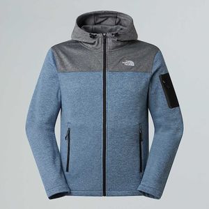 The North Face Tech Emilio-fleecejas Voor Heren Tnf Black Heather-shady Blue Light Heather male