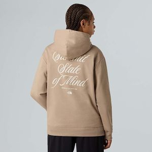The North Face Inspire Exploration Relaxed-hoodie Voor Dames Mushroom Grey-white Dune female