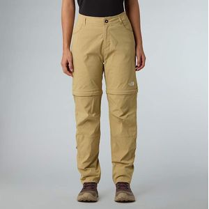 The North Face Afritsbare Exploration-broek Met Normale Pasvorm En Rechte Pijpen Voor Dames Khaki Stone female