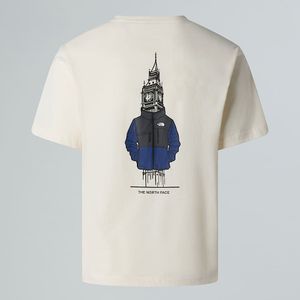 The North Face Uniseks Uk Relaxed-t-shirt White Dune male