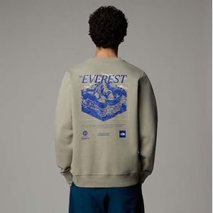 The North Face Topografisch Sweatshirt Voor Heren Clay Grey male