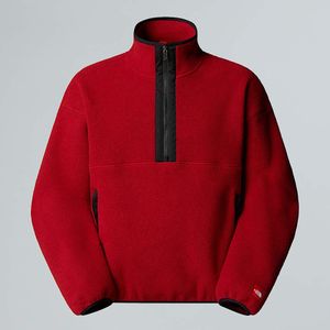 The North Face Uniseks Red Box-fleece Met Halve Rits Cardinal Red male
