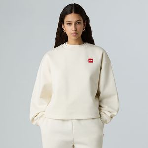 The North Face Red Box-sweatshirt Voor Dames White Dune female
